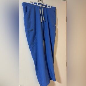 Figs Blue Scrub  Pants woman's size Large